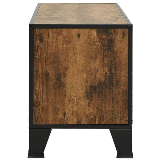 Tv-meubel 105x36x47 cm metaal en MDF rustiek bruin MeubelReus