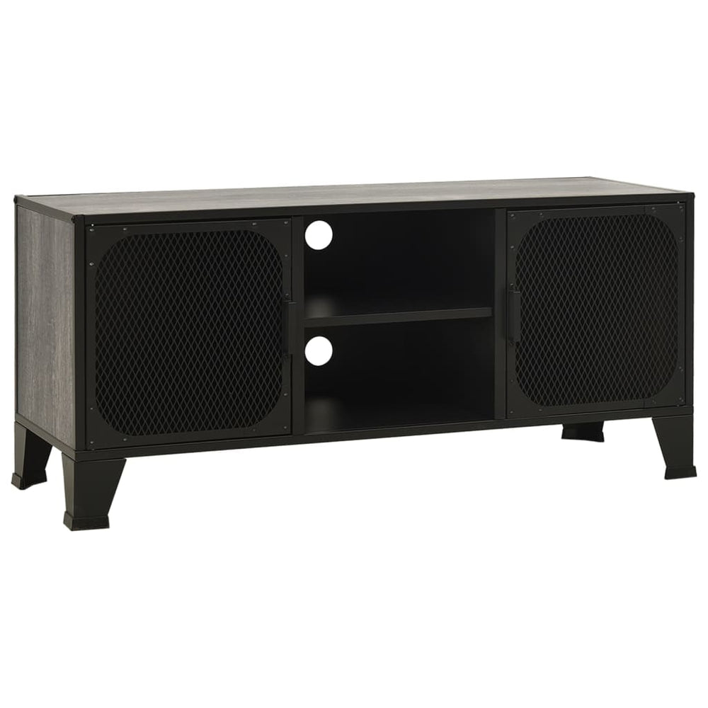 Tv-meubel 105x36x47 cm metaal en MDF grijs MeubelReus