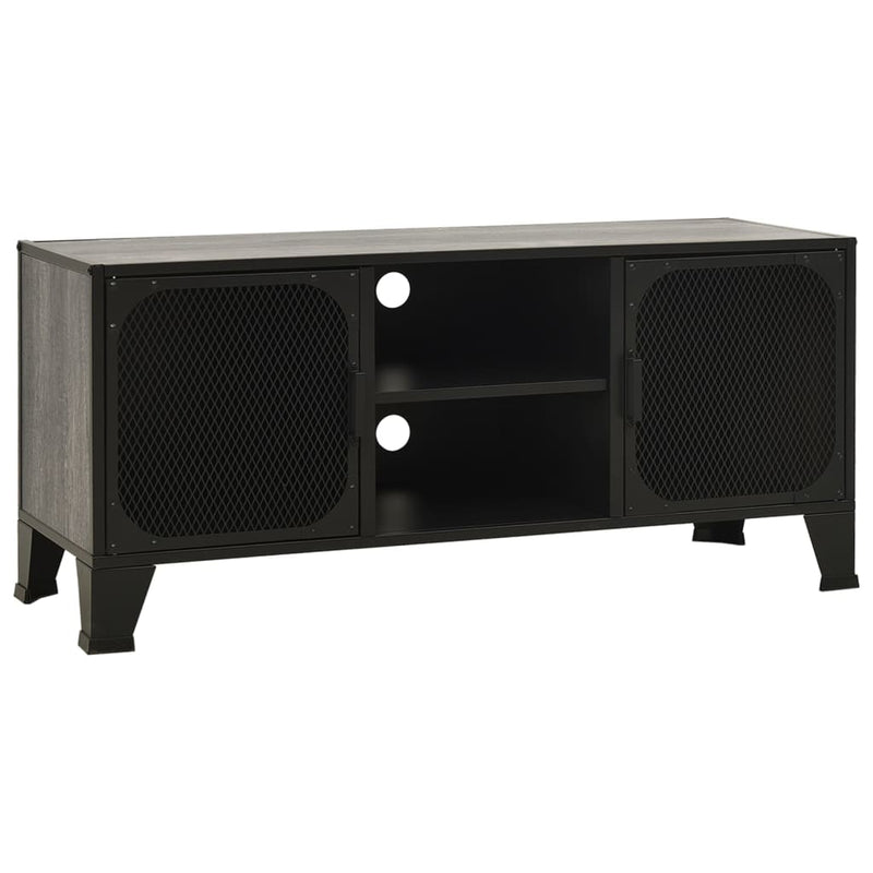 Tv-meubel 105x36x47 cm metaal en MDF grijs MeubelReus