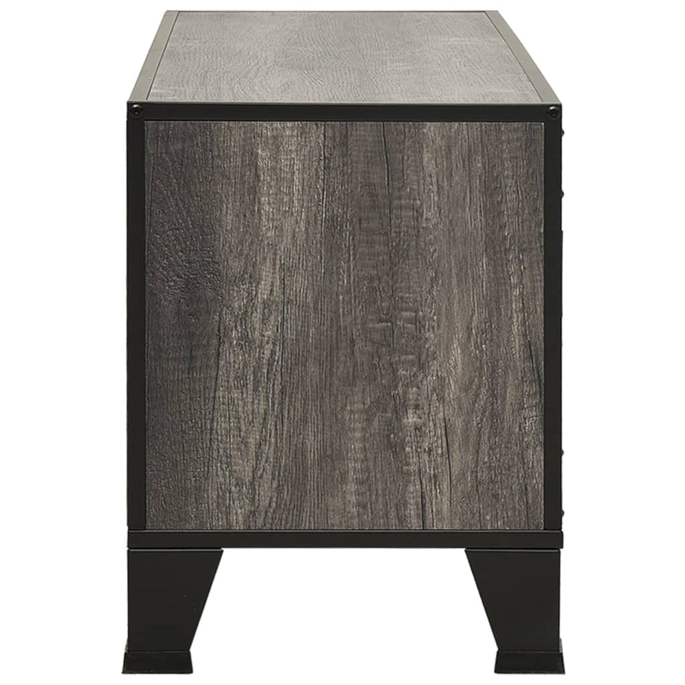 Tv-meubel 105x36x47 cm metaal en MDF grijs MeubelReus