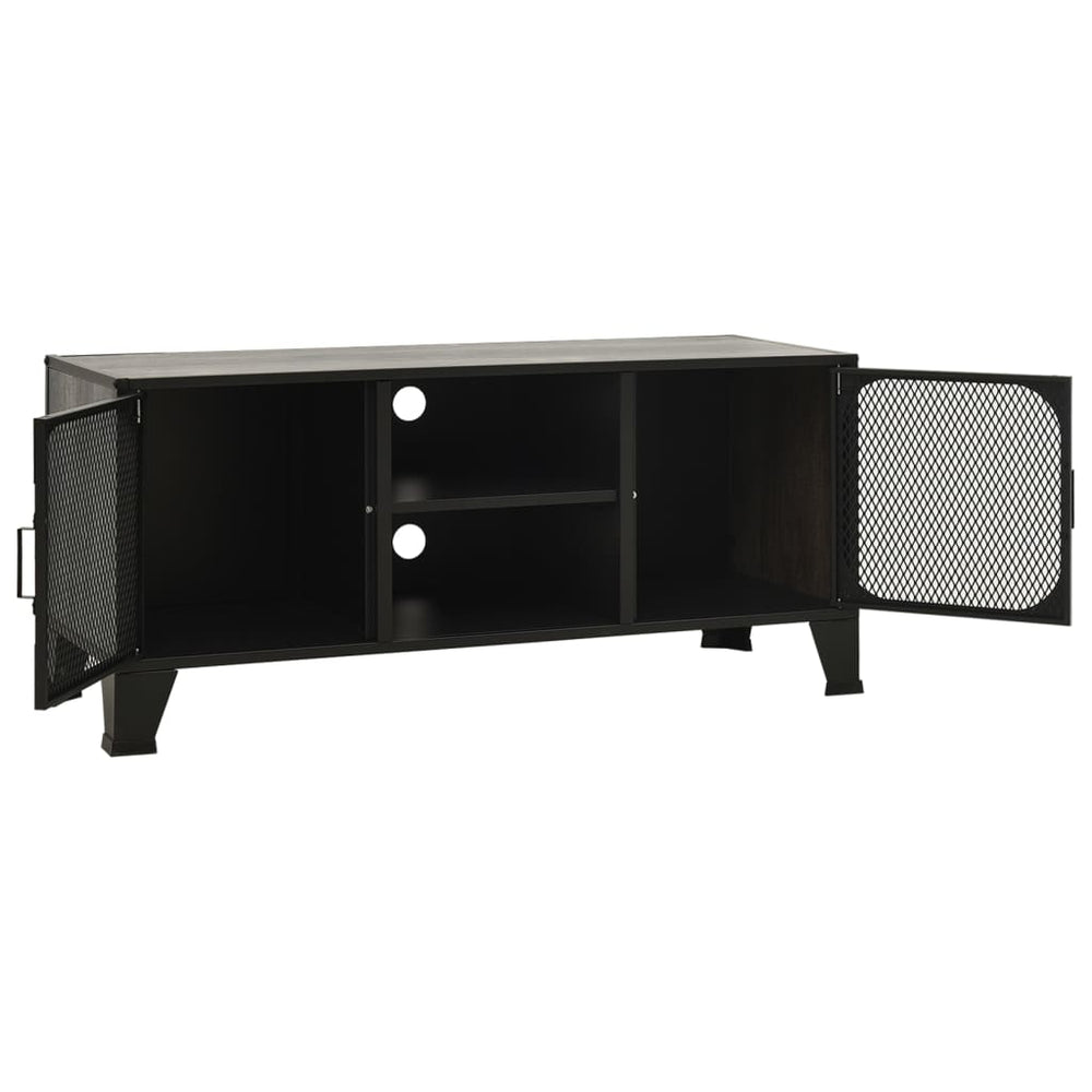 Tv-meubel 105x36x47 cm metaal en MDF grijs MeubelReus