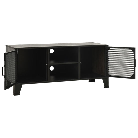 Tv-meubel 105x36x47 cm metaal en MDF grijs MeubelReus