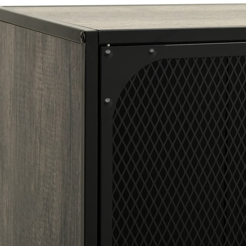 Tv-meubel 105x36x47 cm metaal en MDF grijs MeubelReus