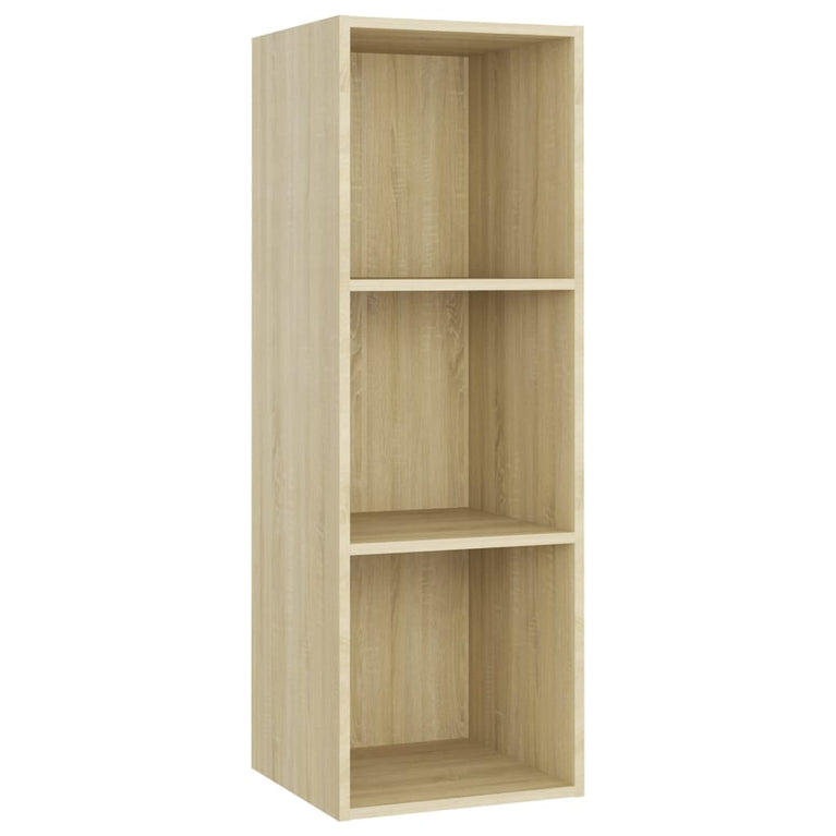 Tv-meubelen 2 st 107x35x37 cm spaanplaat sonoma eikenkleurig