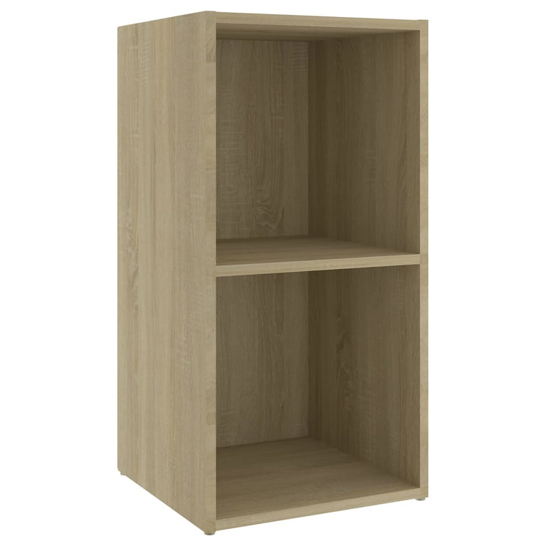 Tv-meubelen 2 st 72x35x36,5 cm spaanplaat sonoma eikenkleurig