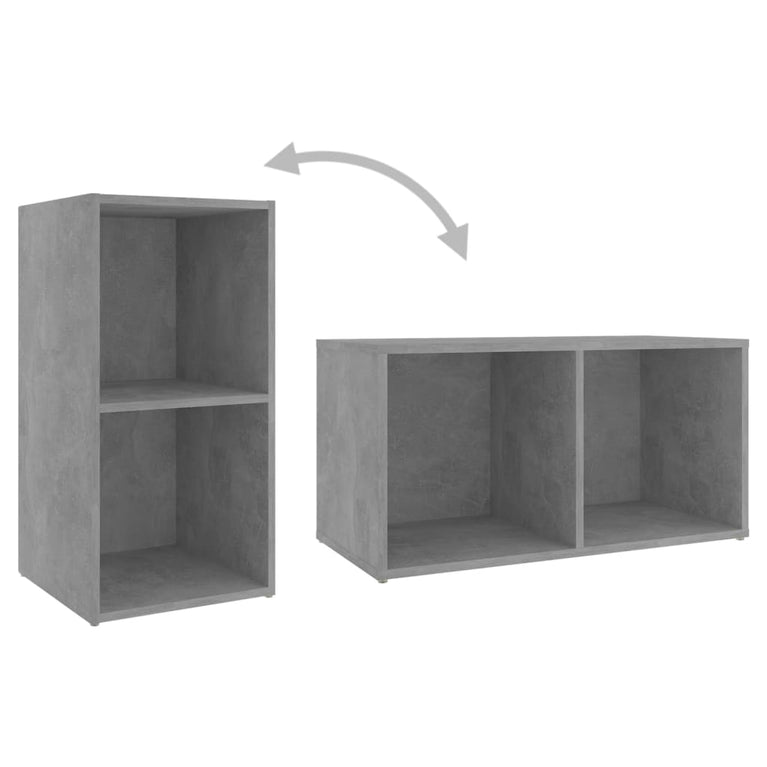 Tv-meubelen 4 st 72x35x36,5 cm spaanplaat betongrijs
