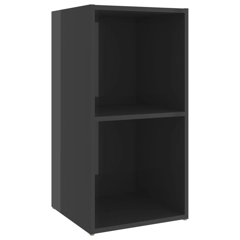 Tv-meubelen 4 st 72x35x36,5 cm spaanplaat hoogglans grijs MeubelReus