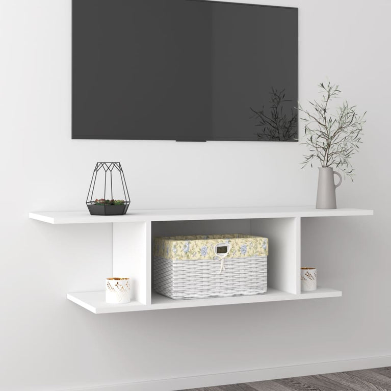 Tv-wandmeubel 103x30x26,5 cm wit MeubelReus