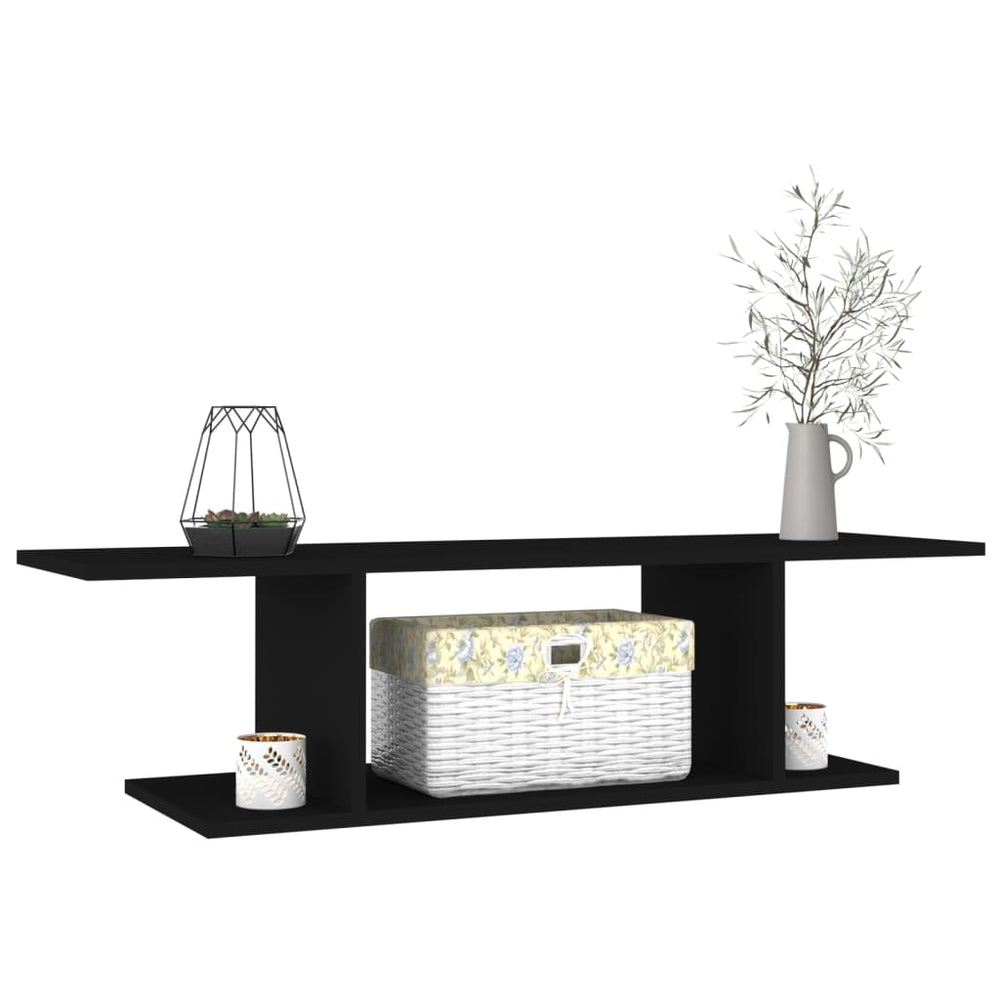 Tv-wandmeubel 103x30x26,5 cm zwart MeubelReus