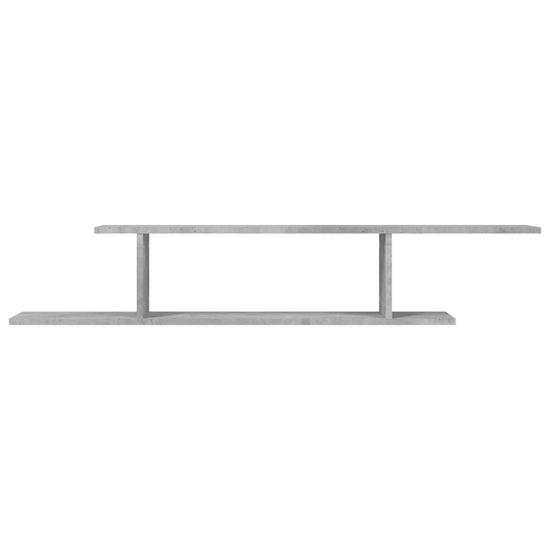 Tv-wandschap 125x18x23 cm spaanplaat betongrijs MeubelReus