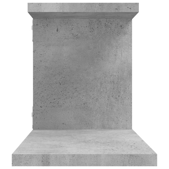 Tv-wandschap 125x18x23 cm spaanplaat betongrijs MeubelReus