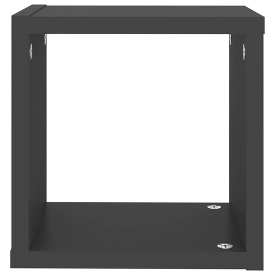 Wandschappen kubus 6 st 22x15x22 cm grijs MeubelReus