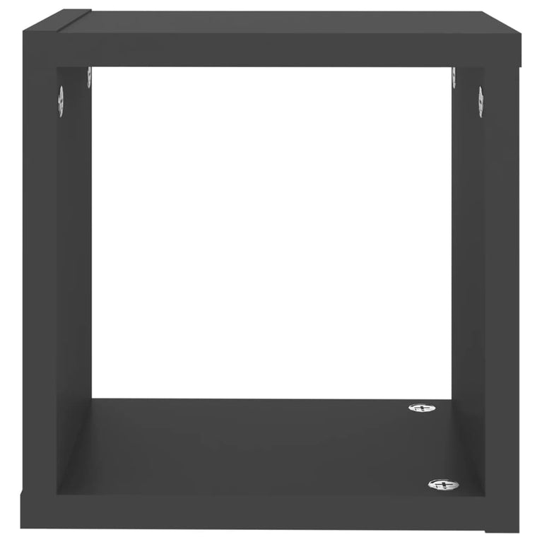 Wandschappen kubus 6 st 22x15x22 cm grijs MeubelReus