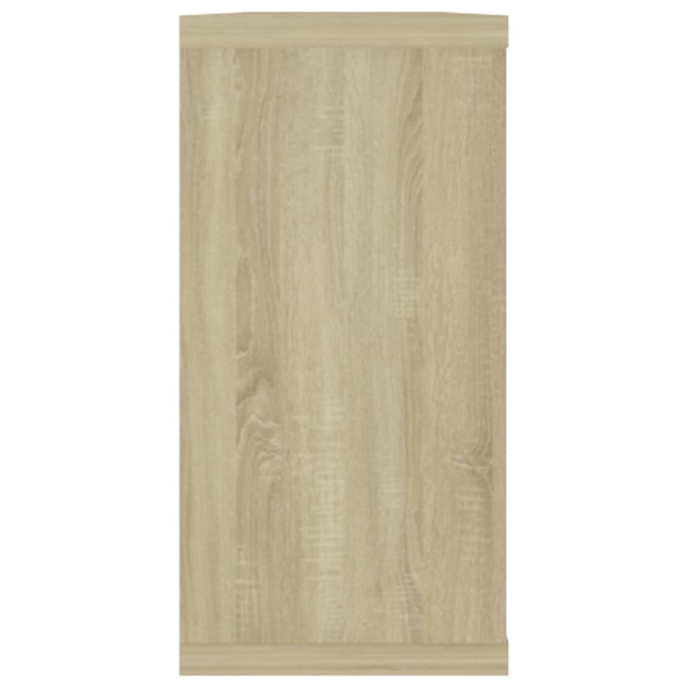 Wandschappen kubus 2 st 100x15x30 cm spaanplaat sonoma eiken MeubelReus