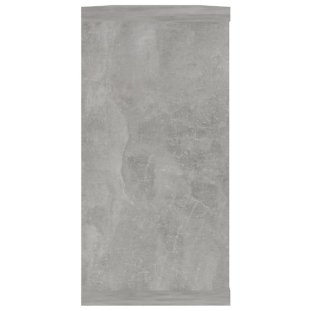 Wandschappen kubus 2 st 100x15x30 cm spaanplaat betongrijs MeubelReus
