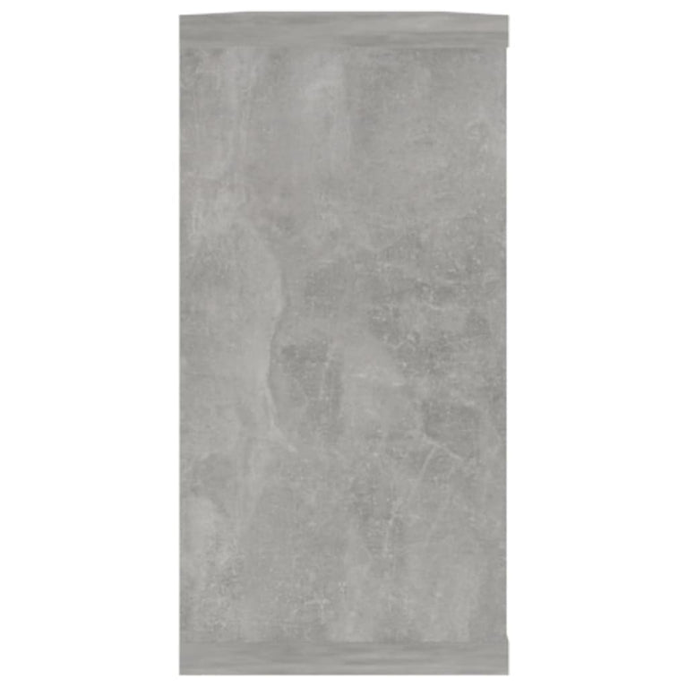 Wandschappen kubus 2 st 100x15x30 cm spaanplaat betongrijs MeubelReus