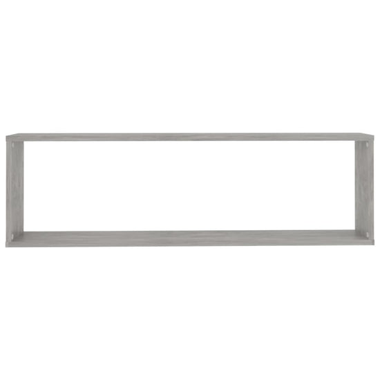 Wandschappen kubus 4 st 100x15x30 cm spaanplaat betongrijs MeubelReus