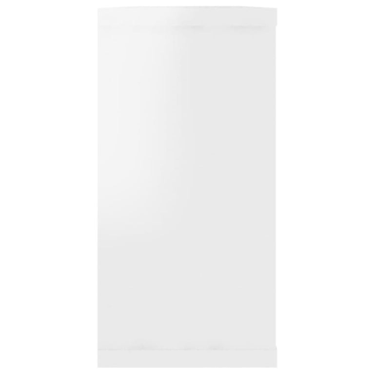 Wandschappen kubus 2 st 100x15x30 cm spaanplaat hoogglans wit