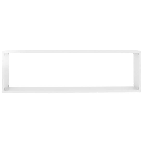Wandschappen kubus 4 st 100x15x30 cm spaanplaat hoogglans wit MeubelReus