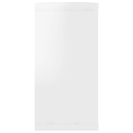 Wandschappen kubus 4 st 100x15x30 cm spaanplaat hoogglans wit MeubelReus