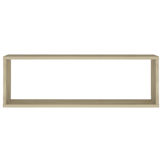 Wandschappen kubus 2 st 80x15x26,5 cm spaanplaat sonoma eiken MeubelReus