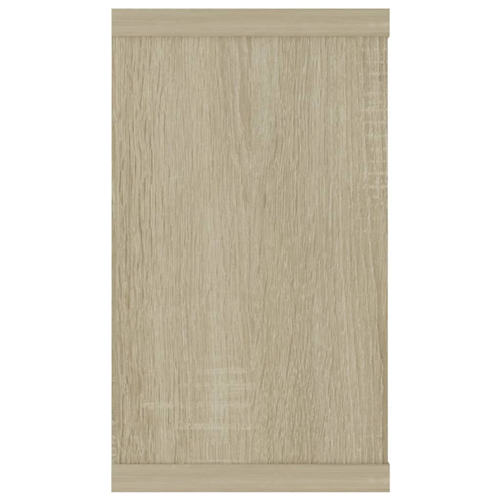 Wandschappen kubus 2 st 80x15x26,5 cm spaanplaat sonoma eiken MeubelReus