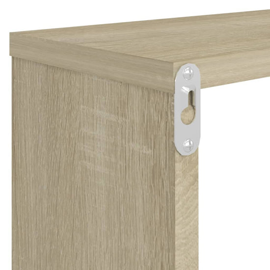 Wandschappen kubus 2 st 80x15x26,5 cm spaanplaat sonoma eiken MeubelReus