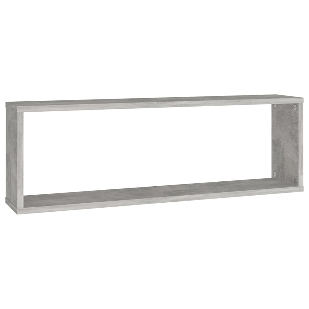 Wandschappen kubus 4 st 80x15x26,5 cm spaanplaat betongrijs MeubelReus