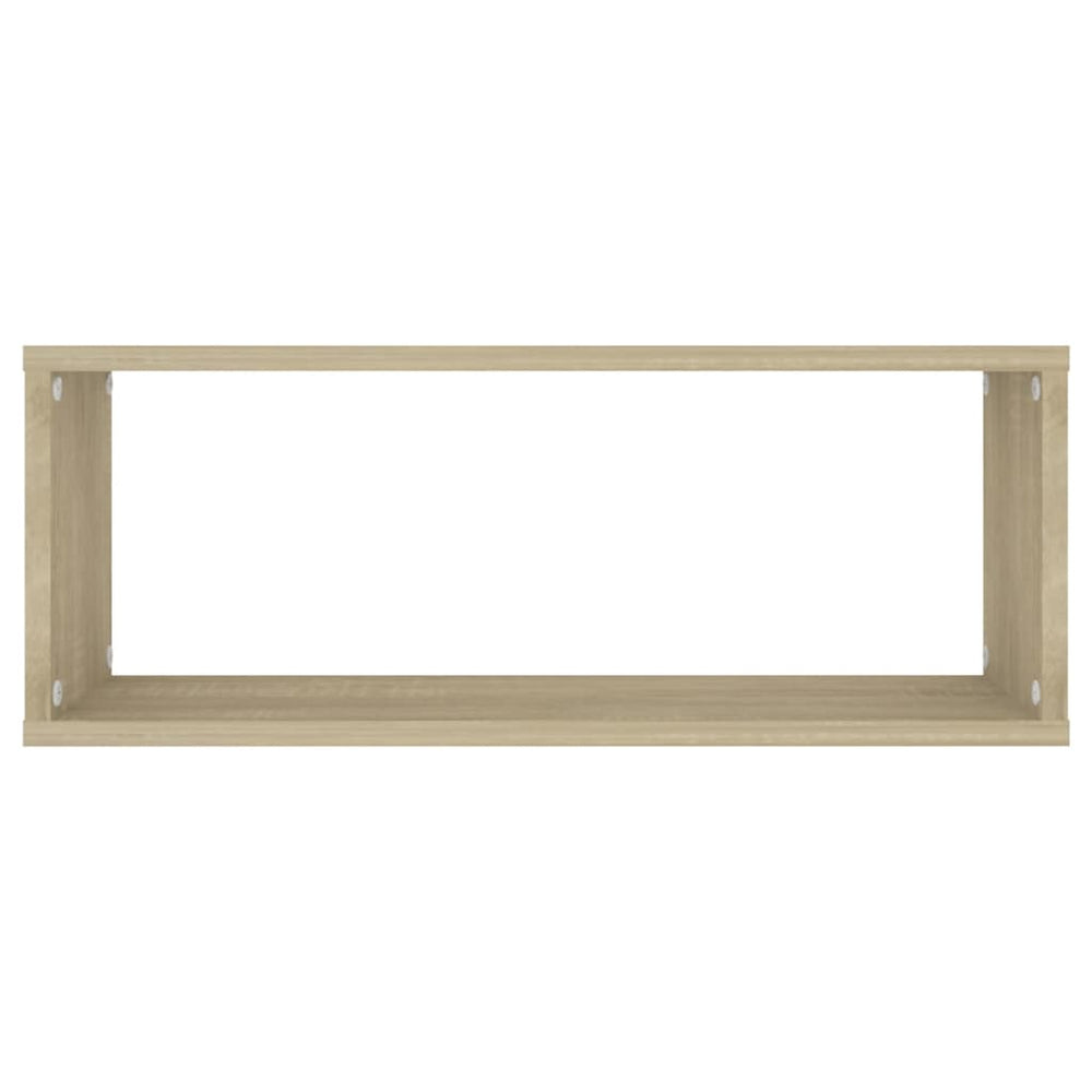 Wandschappen kubus 6 st 60x15x23 cm spaanplaat sonoma eiken MeubelReus