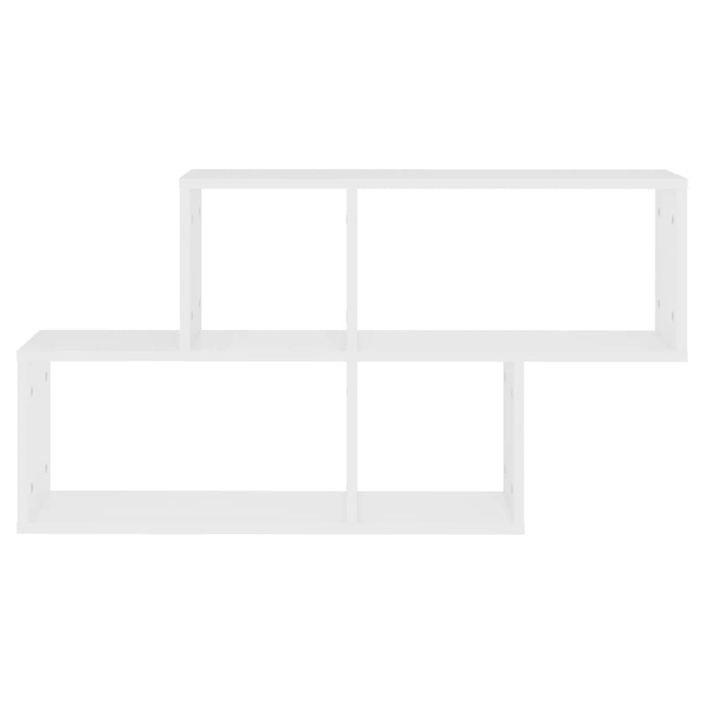 Wandschap 100x18x53 cm bewerkt hout wit MeubelReus
