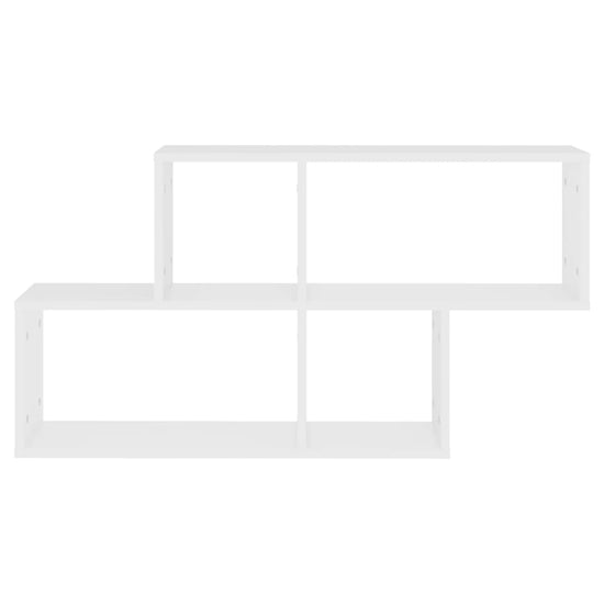 Wandschap 100x18x53 cm bewerkt hout wit MeubelReus