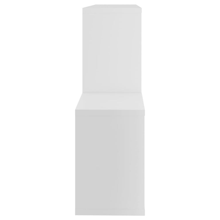 Wandschap 100x18x53 cm bewerkt hout wit MeubelReus