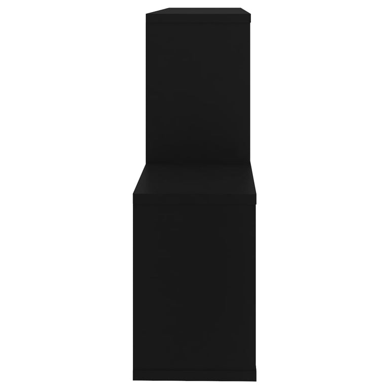 Wandschap 100x18x53 cm spaanplaat zwart MeubelReus