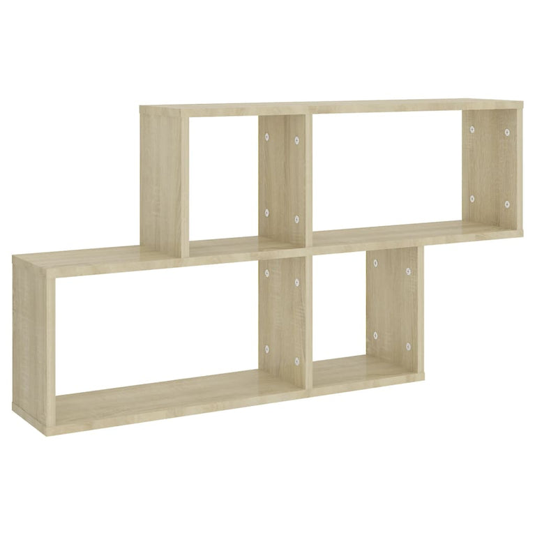 Wandschap 100x18x53 cm spaanplaat sonoma eikenkleurig MeubelReus