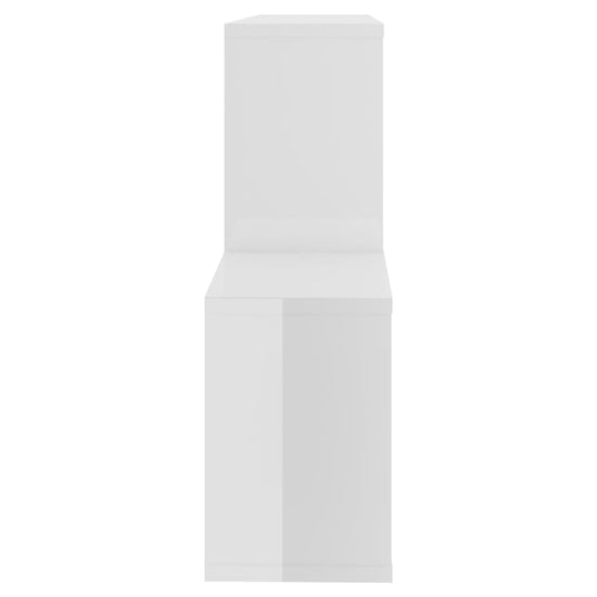 Wandschap 100x18x53 cm spaanplaat hoogglans wit MeubelReus
