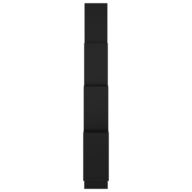 Wandschap kubus 90x15x119 cm spaanplaat zwart MeubelReus
