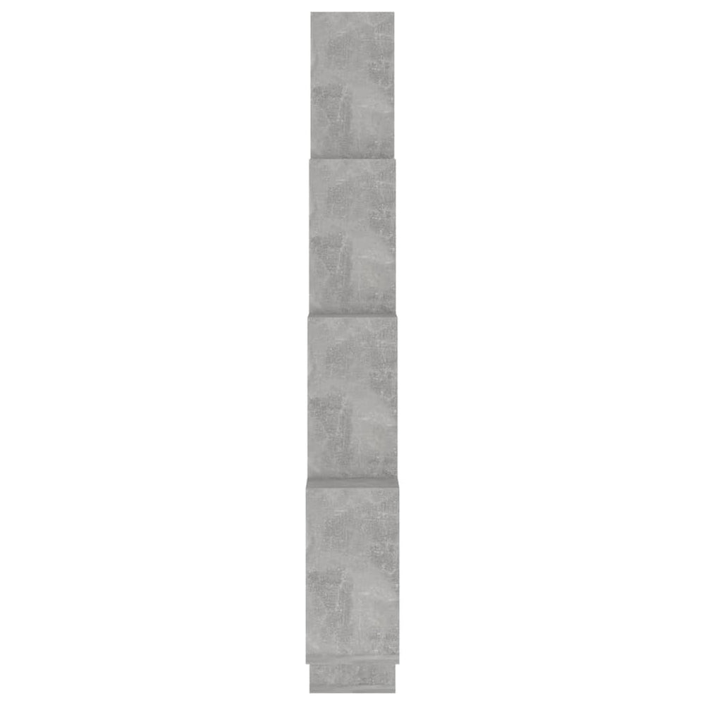 Wandschap kubus 90x15x119 cm spaanplaat betongrijs MeubelReus
