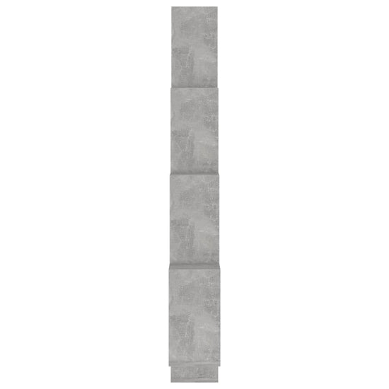 Wandschap kubus 90x15x119 cm spaanplaat betongrijs MeubelReus