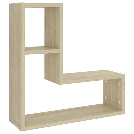 Wandschappen 2 st 50x15x50 cm spaanplaat sonoma eikenkleurig MeubelReus