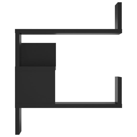 Hoekwandschappen 2 st 40x40x50 cm spaanplaat zwart MeubelReus
