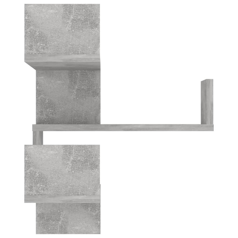 Hoekwandschappen 2 st 40x40x50 cm spaanplaat betongrijs MeubelReus