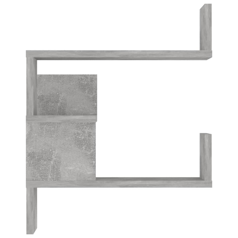 Hoekwandschappen 2 st 40x40x50 cm spaanplaat betongrijs MeubelReus