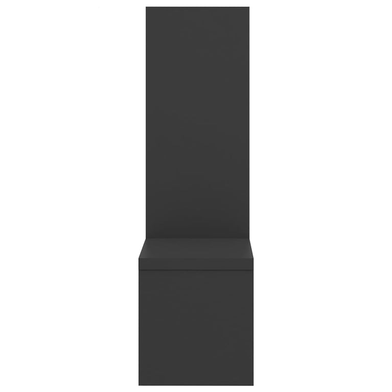 Wandschappen 2 st 50x15x50 cm spaanplaat grijs MeubelReus