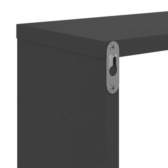Wandschappen 2 st 50x15x50 cm spaanplaat grijs MeubelReus