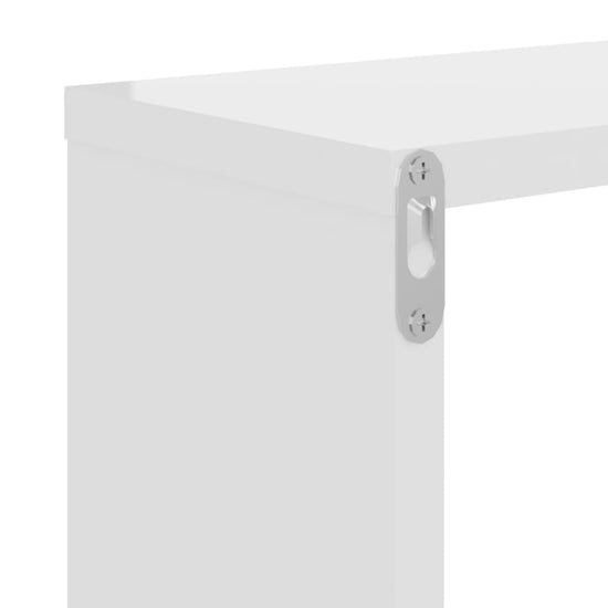 Wandschappen 2 st 50x15x50 cm spaanplaat hoogglans wit MeubelReus