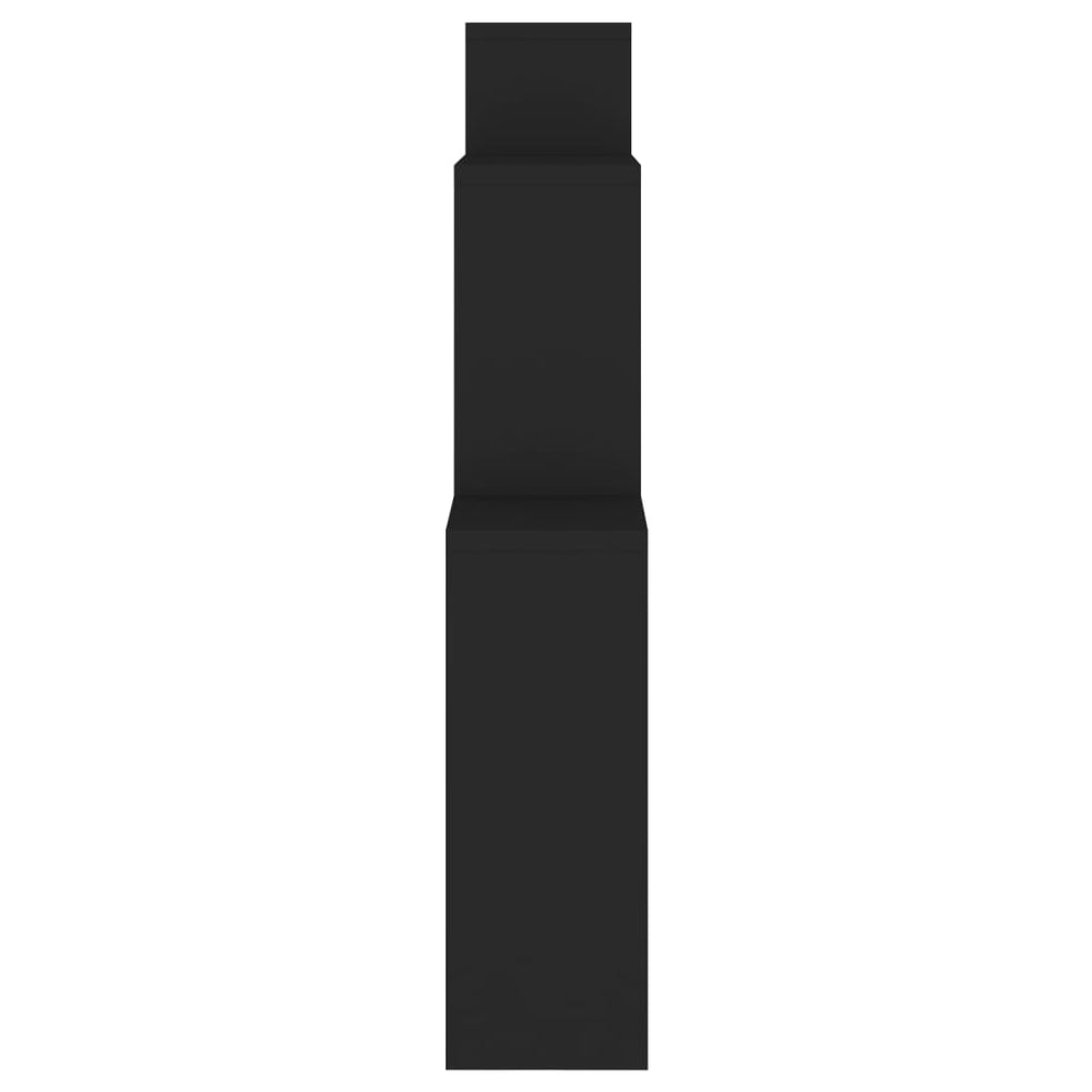 Wandschap kubus 80x15x78,5 cm spaanplaat zwart MeubelReus