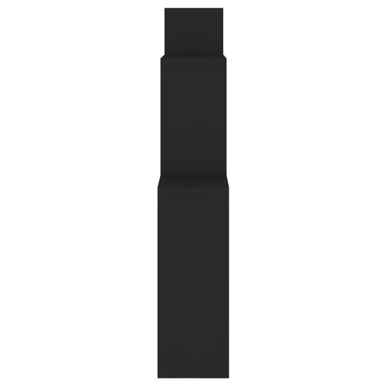 Wandschap kubus 80x15x78,5 cm spaanplaat zwart MeubelReus
