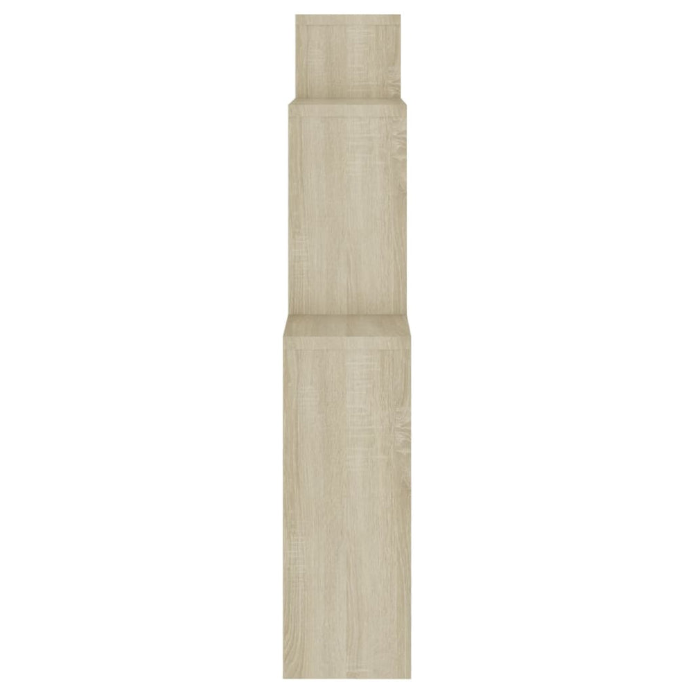 Wandschap kubus 80x15x78,5 cm spaanplaat sonoma eiken MeubelReus