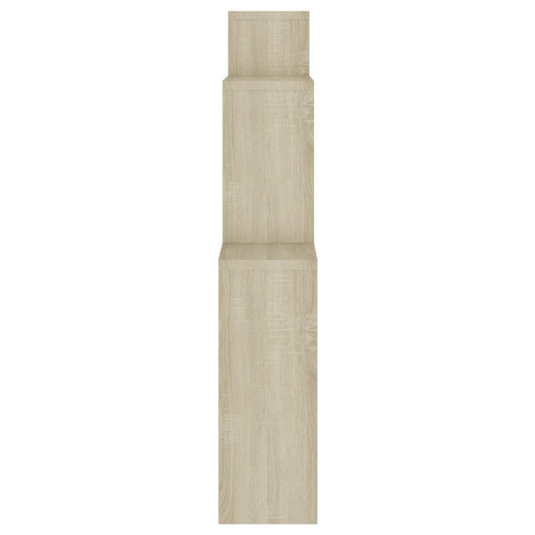 Wandschap kubus 80x15x78,5 cm spaanplaat sonoma eiken MeubelReus
