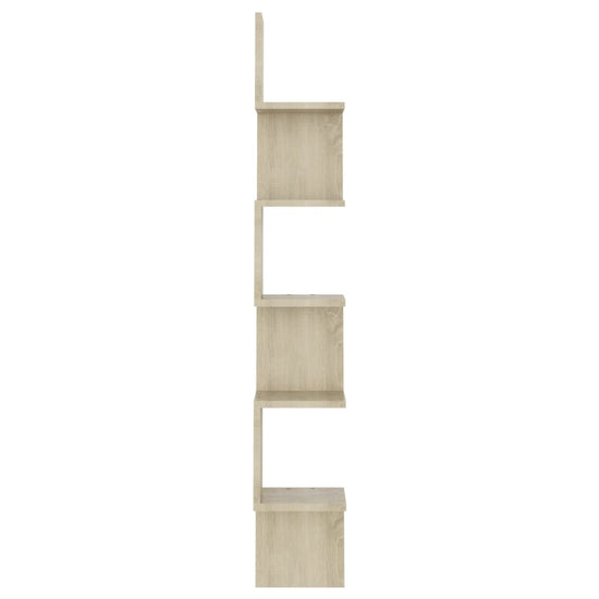 Hoekwandschap 20x20x127,5 cm spaanplaat sonoma eikenkleurig MeubelReus